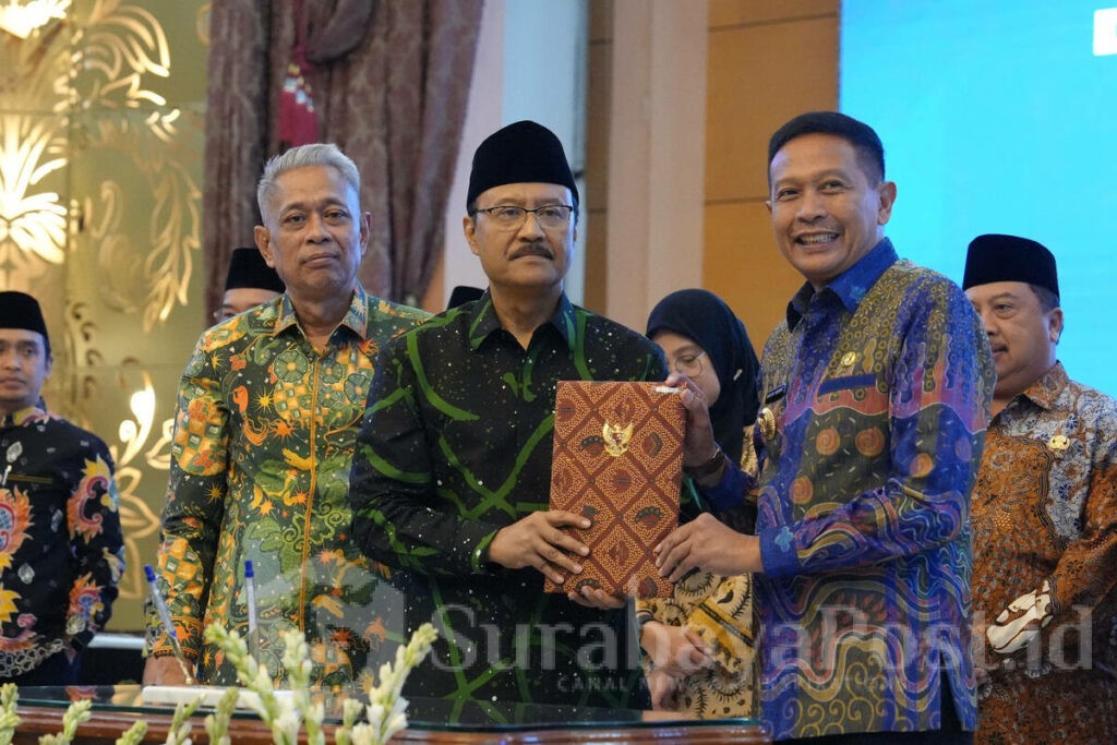 Wali Kota Wahyu Hidayat usai menandatangani Perjanjian Pinjam Pakai Barang Milik Daerah (BMD) bersama Menteri Sosial Republik Indonesia, Kamis (10/7/2025), (Sumber Prokompim).