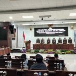 Rapat Paripurna mengenai penjelasan Wali Kota terhadap 2 Ranperda mengenai pembentukan dan susunan perangkat daerah yang digelar di Ruang Rapat Paripurna, Senin (14/7/2025).