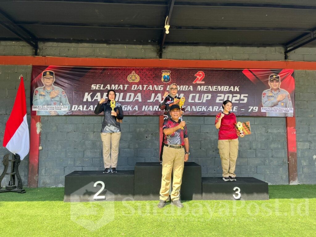 Polwan Polresta Malang Kota Raih Juara 2 Lomba Menembak Kapolda Jatim Cup 2025