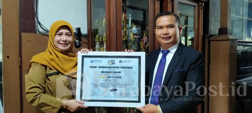 Pencegahan Dini: SMA Negeri 2 Kota Malang Gandeng Peradi untuk Edukasi Hukum bagi Siswa, Senin 21 Juli 2025.