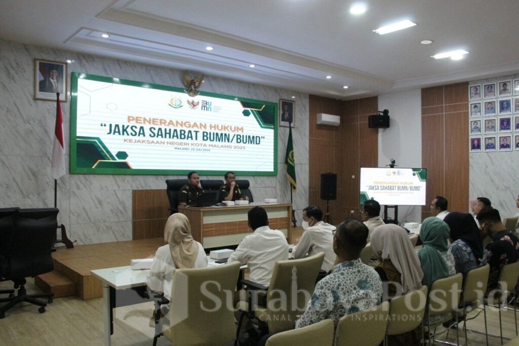 PENERANGAN HUKUM : Jaksa Sahabat BUMN/BUMD: Meningkatkan Kolaborasi dan Kepastian Hukum di Kota Malang. (ist).