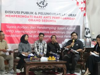 SBMI meluncurkan laporan yang menyoroti kasus-kasus perdagangan orang yang sedang disidangkan di lima pengadilan negeri pada tahun 2025, Rabu (30/7/2025)