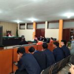 Sidang lanjutan dugaan TPPO dengan tiga terdakwa yang digelar di ruang Garuda PN Kelas 1A Malang, Senin (4/8/2025).