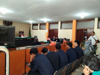 Sidang lanjutan dugaan TPPO dengan tiga terdakwa yang digelar di ruang Garuda PN Kelas 1A Malang, Senin (4/8/2025).