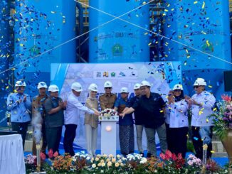 Wali Kota Malang bersama PJT I dan Ketua DPRD Kota Malang resmikan SPAM Bango Berkapasitas 200 LPS untuk Air Bersih, Selasa (5/8/2025).