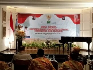 Wali Kota Malang, Wahyu Hidayat saat memberikan sambutan dalam forum Forkopimda Plus Kota Malang yang digelar di Shalimar Boutique Hotel, Rabu (6/8/2025).