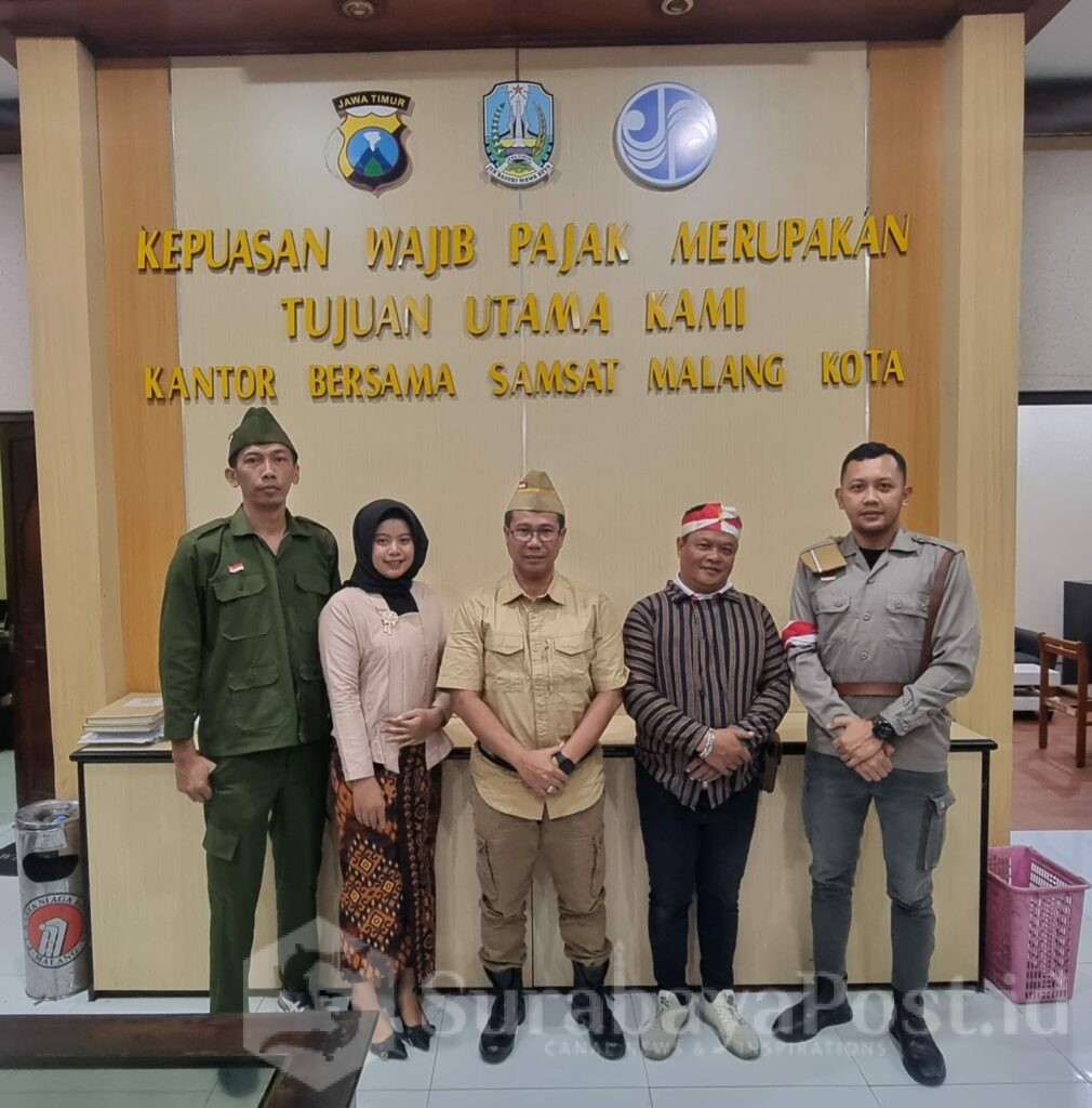 Satlantas Polresta Malang Kota Meriahkan HUT RI ke-80 dengan Nuansa Kemerdekaan di Pelayanan Publik, Sabtu 16 Agustus 2025. (ist).