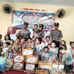 Tiga Siswa SIP Angkatan 54 Gelombang 2 TA 2025 dari Polda Jatim Lakukan Bakti Sosial di Yayasan Peduli Kasih KNDJH, Kamis (21/8/2025).