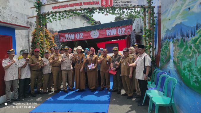 Lomba Kampung Merdeka 2025: RW 02 Kelurahan Tunjungsekar Terpilih Mewakili Kecamatan Lowokwaru, Selasa (26/8/2025).