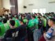 Polresta Malang Kota menggelar salat gaib bersama driver ojol untuk mendoakan almarhum Affan Kurniawan, Sabtu (30/8/2025).