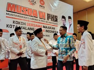 Wali Kota Wahyu Hidayat Hadiri Musda VI PKS Kota Malang, Harap Sinergi Terus Berlanjut, Sabtu (6/9/2025).