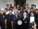 Ketua DPRD Kota Malang Amithya Ratnanggani Sirraduhita bersama sejumlah Ketua Fraksi menemui para mahasiswa, Senin (1/9/2025).