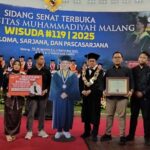 UMM Beri Beasiswa Pengembalian Biaya Studi pada Ghozi dan Jadi Wisudawan Anumerta, Selasa (2/9/2025).