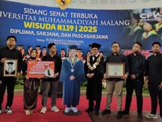 UMM Beri Beasiswa Pengembalian Biaya Studi pada Ghozi dan Jadi Wisudawan Anumerta, Selasa (2/9/2025).
