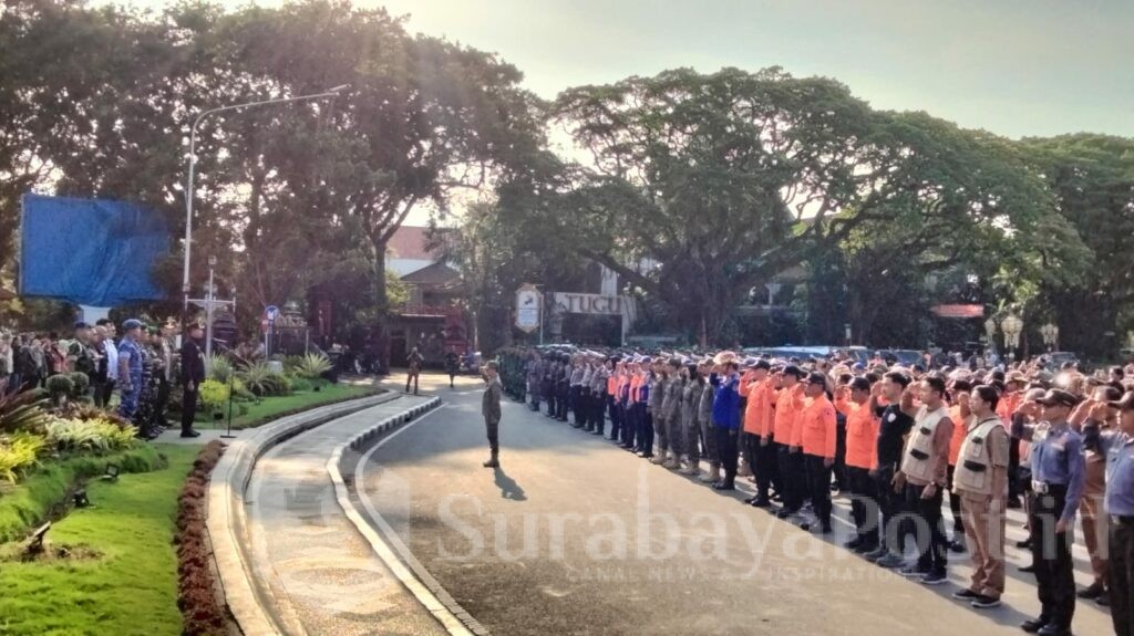 Apel siaga ini diikuti oleh jajaran TNI, Polri, Aparatur Sipil Negara (ASN), dan Pam Swakarsa.
