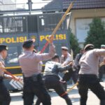 Polresta Malang Kota Siaga Maksimal, Gelar Simulasi Sispam Mako Antisipasi Demo Rusuh dengan Taktik Canggih, Jumat 12 September 2025. (ist).