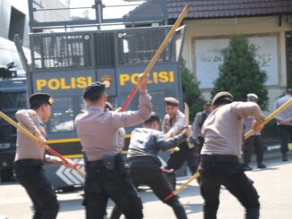 Polresta Malang Kota Siaga Maksimal, Gelar Simulasi Sispam Mako Antisipasi Demo Rusuh dengan Taktik Canggih, Jumat 12 September 2025. (ist).