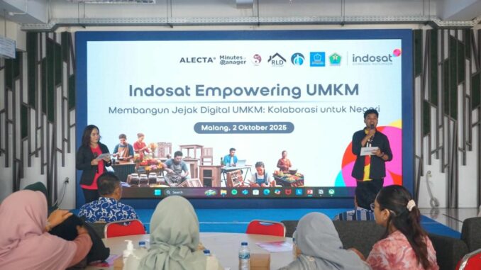 Indosat dan Pemkot Malang Berkolaborasi Dorong Digitalisasi UMKM untuk Ekonomi Inklusif, Rabu 2 Oktober 2025. (ist).