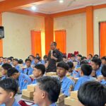 Ustadz Rokhmad, Anggota Dewan Kota Malang Bawa Semangat Anti Rokok di SMK Negeri 10, Rabu 8 Oktober 2025. (ist).