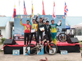 Dhewangga Luhur, berhasil mengharumkan nama Kemenimipas dengan meraih posisi Juara 5 di kelas Master A pada ajang ASEAN Master Downhill 2025. (Sumber L'SIMA).