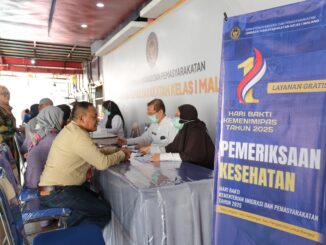 Lapas Kelas 1 Malang Rayakan Hari Bakti Kemenimipas dengan Pelayanan Kesehatan Gratis, Rabu 19 November 2025. (Sumber L'SIMA).