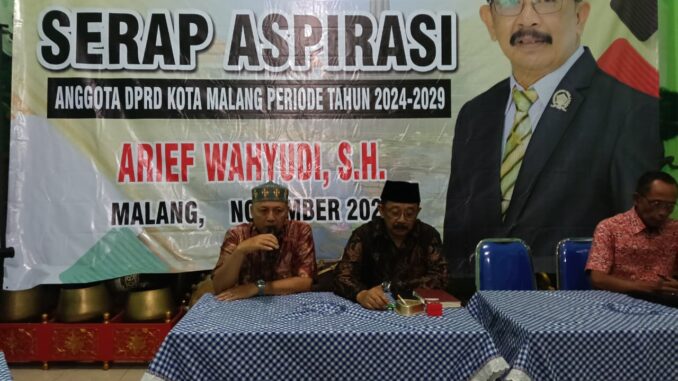 Anggota DPRD Kota Malang, Arief Wahyudi Tampung 30 Aspirasi Warga Gading Kasri dalam "Jagongan Wing Gading Kasri". (ist).