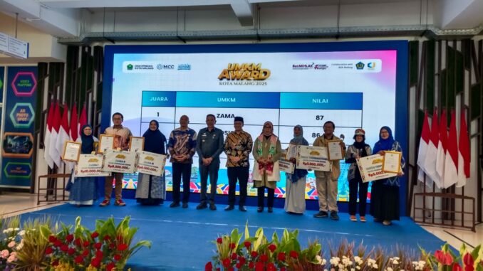 Indra Permana, anggota DPRD Kota Malang Apresiasi UMKM Award 2025: Langkah Besar Membangun Ekonomi Kerakyatan.