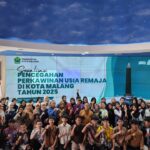 LPA Kota Malang bekerjasama dengan Disporapar Kota Malang menggelar Sosialisasi Pencegahan Perkawinan Usia Remaja, Sabtu 29 November 2025. (ist).