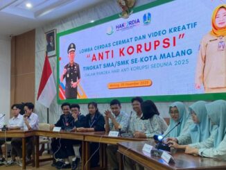 Terbaik, SMAN 1 Raih Juara Lomba Cerdas Cermat Anti Korupsi yang digelar Kejari Kota Malang, Rabu (3/12/2025).