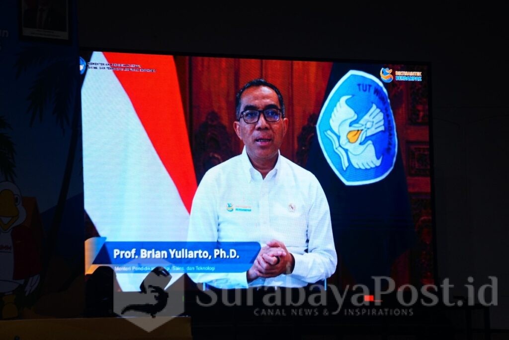 Mendiktisaintek, Prof. Dr. Brian Yulianto, M.Eng., Ph.D., memberikan apresiasi tinggi kepada UMM. (Sumber Humas UMM).