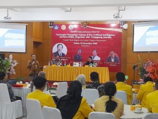 Advokat Dr. Yayan Riyanto, SH, MH saat menjadi pemateri dalam kuliah tamu Prodi Magister Ilmu Hukum Program Pascasarjana Unidha Malang, Sabtu (13/12/2025).