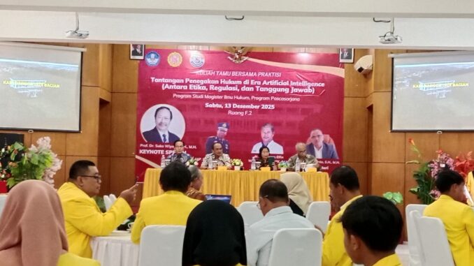 Unidha Malang Gelar Kuliah Tamu tentang Regulasi AI: Menuju Era Hukum yang Lebih Adaptif, Sabtu 13 Desember 2025. (ist).
