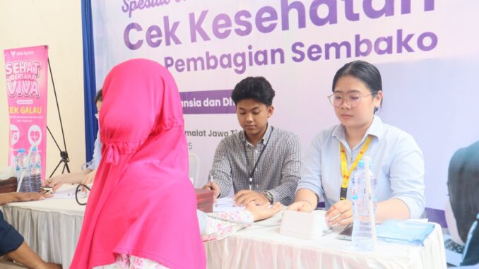 BMM Gelar Cek Kesehatan dan Bagi Sembako di Momen Hari Ibu