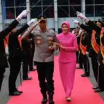 Pedang pira sambut Kapolresta Malang Kota, Kombes Pol Putu Kholis Aryana, Rabu (14/1/2026).