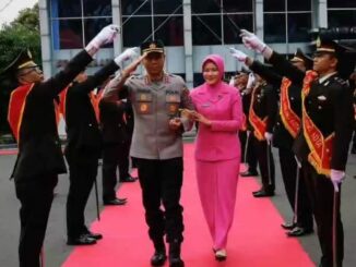 Pedang pira sambut Kapolresta Malang Kota, Kombes Pol Putu Kholis Aryana, Rabu (14/1/2026).