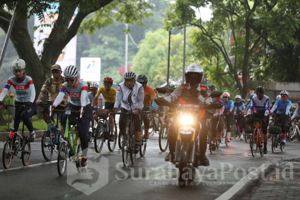 Wali Kota Wahyu Hidayat: Gowes Peduli Sumatra Wujud Kepedulian Nyata Kota Malang. (Foto: Diskominfo Kota Malang).