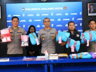 Polresta Malang Kota Gagalkan Peredaran 15,8 Kg Ganja dan 361 Gram Sabu di Januari 2026. (ist).