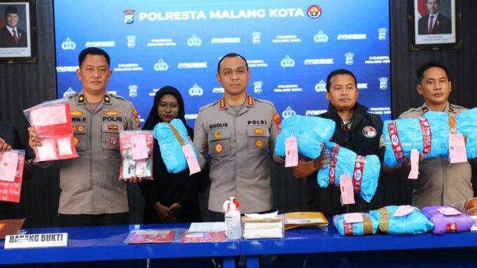 Polresta Malang Kota Gagalkan Peredaran 15,8 Kg Ganja dan 361 Gram Sabu di Januari 2026. (ist).