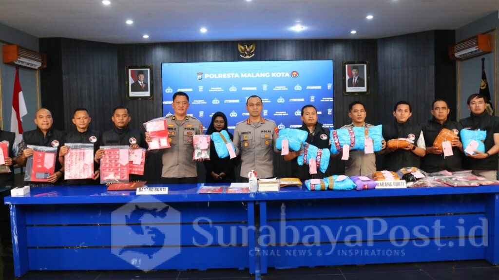 Polresta Malang Kota Gagalkan Peredaran 15,8 Kg Ganja dan 361 Gram Sabu di Januari 2026. (ist).