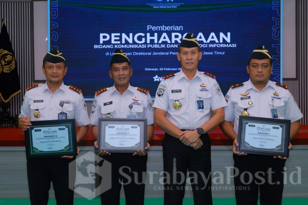 Kanwil Ditjenpas Jatim Gelar Penandatanganan Komitmen Bersama dan Pemberian Penghargaan. (Sumber L'SIMA).