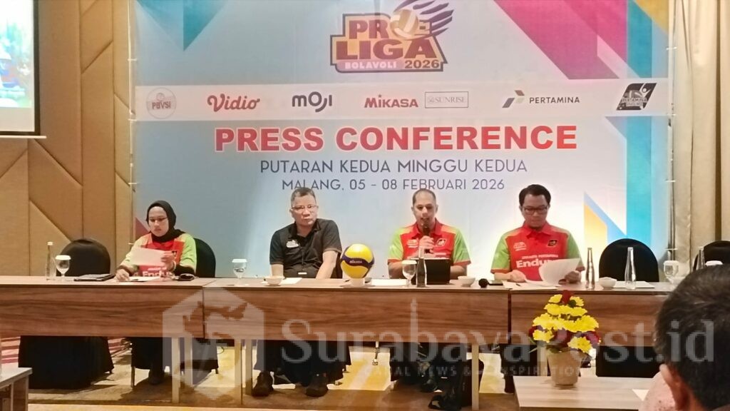 KONFERENSI PERS: Pertamina mendukung Proliga sebagai kompetisi voli tertinggi di Indonesia dan bagian dari pengembangan prestasi serta sportivitas.
