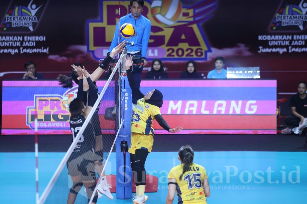 Tim putri Jakarta Livin' Mandiri memetik kemenangan perdana pada putaran kedua Proliga 2026, setelah menumbangkan Medan Falcons tiga set langsung, 3-0. (Foto: PROLIGA/istimewa).