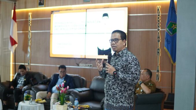 Ketua Komisi B, DPRD Kota Malang, Bayu Rekso Aji pada suatu acara beberapa waktu lalu. (istimewa).