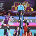 JPE memastikan lolos ke final four Proliga 2026 setelah mengalahkan Medan Falcons 3-0 di GOR Ken Arok Malang, Minggu 8 Februari 2026 malam. (Foto: PROLIGA/istimewa).