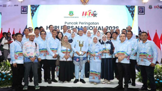 Momen HPN, Wali Kota Malang Raih Trofi Abyakta Anugerah Kebudayaan PWI Pusat, Senin 9 Februari 2026. (Sumber Prokompim).