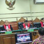 Sidang lanjutan dugaan korupsi Lahan Polinema, saksi ungkap kejanggalan dalam proses administrasi lahan yang menjadi objek perkara, Kamis 12 Februari 2026. (Sumber Kejari).