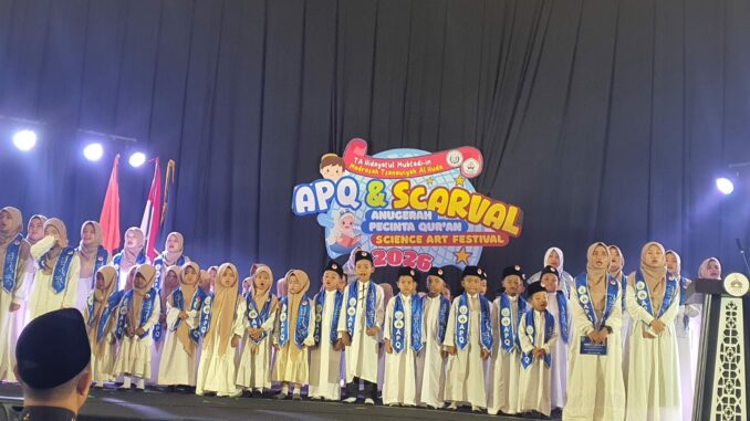 APQ dan SCARVAL 2026: Wadah Apresiasi Anak-Anak terhadap Al-Qur'an, Minggu (15/2/2026).