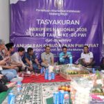 Walikota Malang Tekankan Pentingnya Kolaborasi Pemerintah dan Pers dalam Tasyakuran HPN 2026 dan HUT ke-80 PWI, Minggu (15/2/2026).