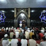 Tarawih dan tadarus Al-Qur’an di Masjid At-Taubah Lapas Kelas 1 Malang sebagai bagian dari pembinaan keagamaan selama bulan Ramadan. (istimewa).