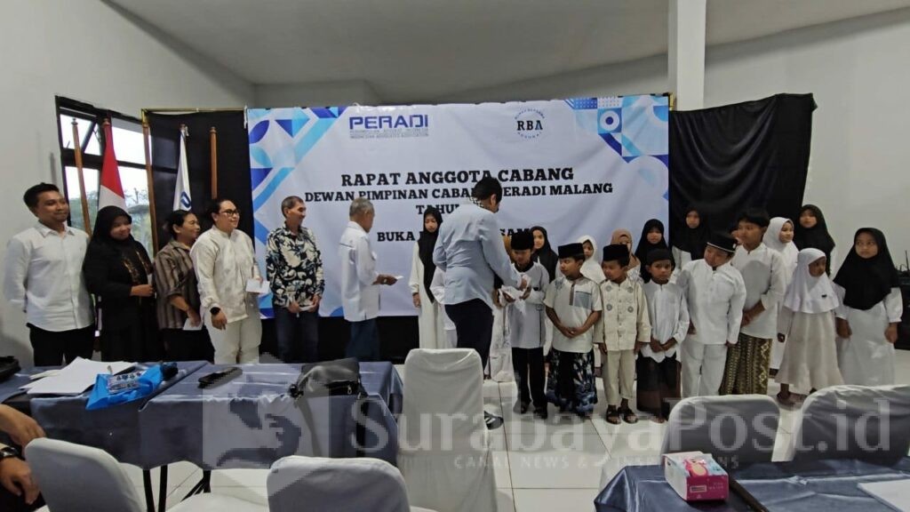 RAC DPC Peradi RBA Malang juga diisi dengan Buka Puasa Bersama dan Santunan Anak Yatim-Piatu,.